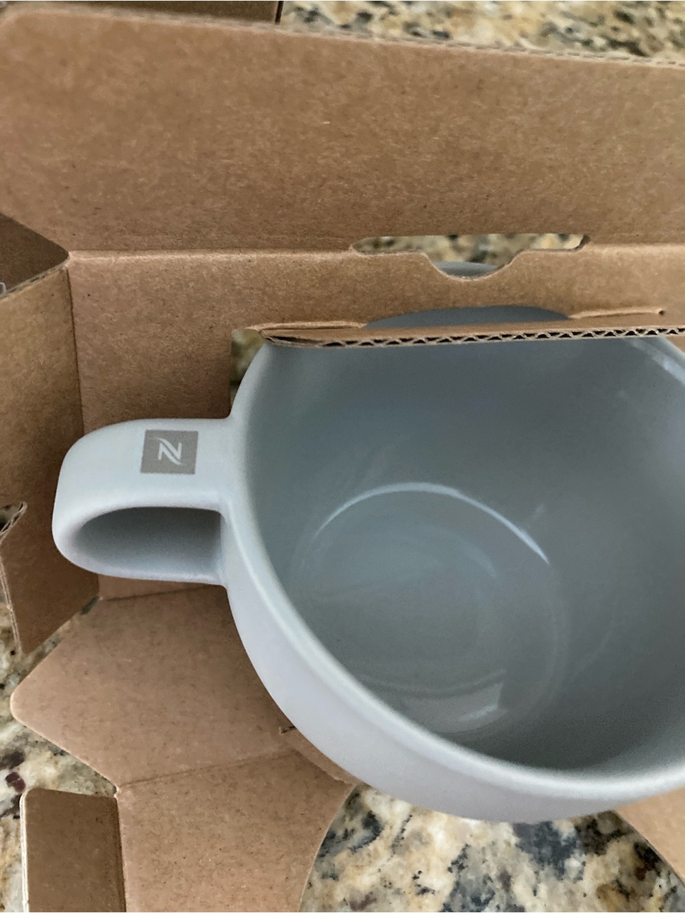 Nespresso Two Medium Grey Cappuccino Cups, Barista Collection. - Picture 4 of 13